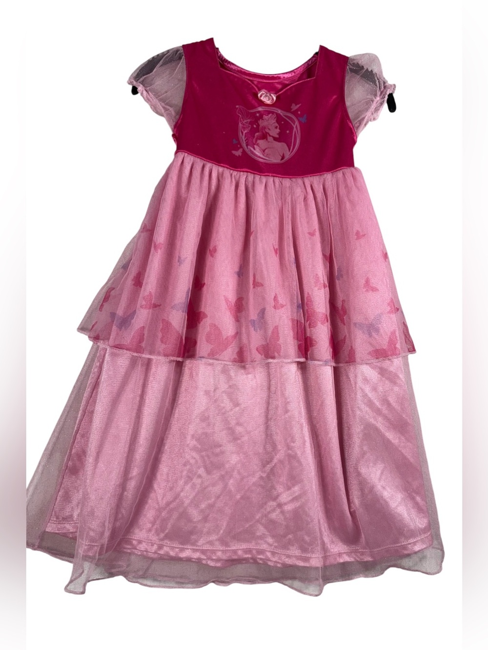 Wicked Pink Butterfly Tiered Nightgown